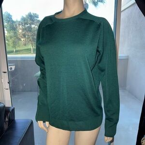 Jaeger Green Wool Sweater